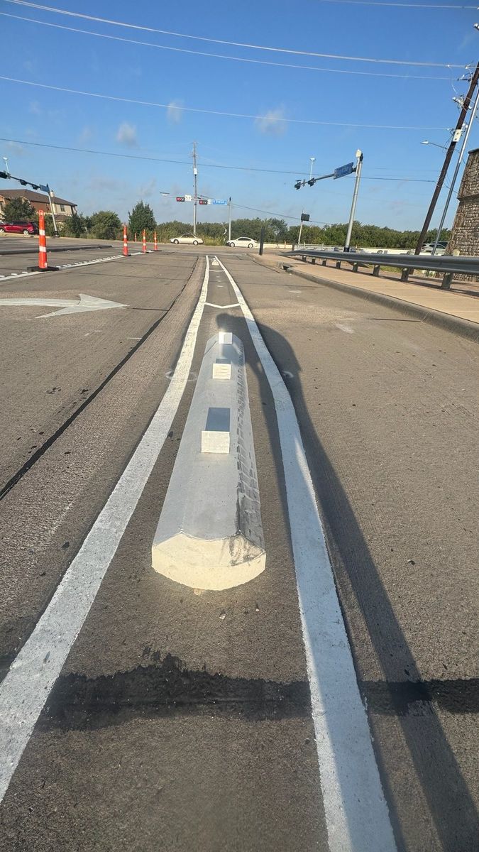 Route photo 2: North Concrete Barrier 2, Tire Marks