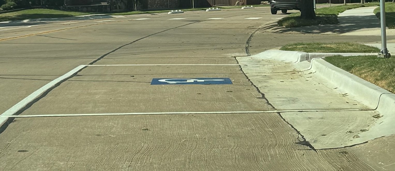 Route photo 171: North Accessible Parking 3, No visible damage